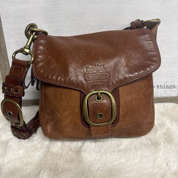 Coach Handbags - Coach Vintage Bleecker Legacy Tattersall Leather Purse Shoulder Bag 11419 Y2K